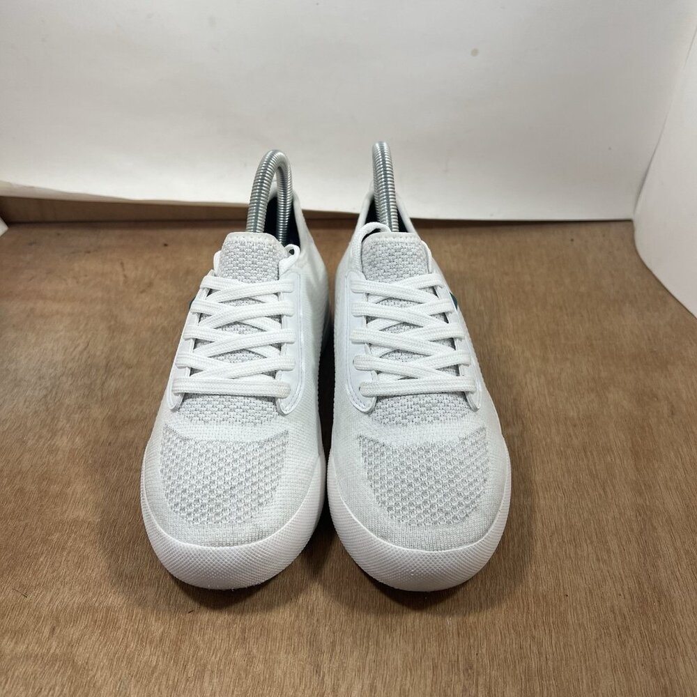 Vessi Weekend Women Size 6 White Knit Comfort Lace Up Low Top Casual Shoes - Picture 2 of 9